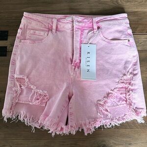 Risen Denim Shorts